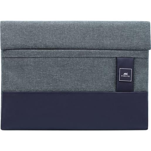 Rivacase borsa per notebook 33.8 cm 13.3 custodia a tasca blu grigio - 8803 khaki melange