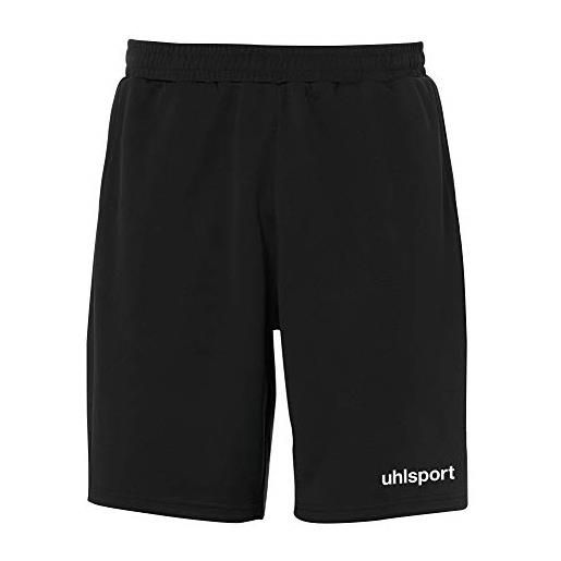 uhlsport essential - pantaloncini da uomo, uomo, pantaloni, 100519701, nero, l