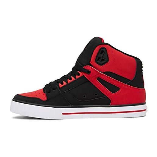 DC Shoes pure, scarpe da ginnastica uomo, fiery red/white/black, 38.5 eu