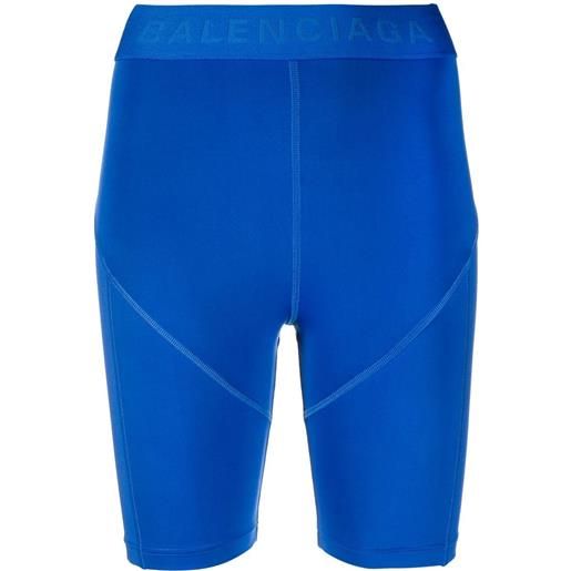 Balenciaga shorts da ciclismo - blu