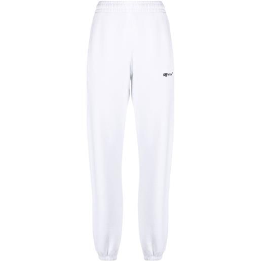 Off-White pantaloni sportivi con stampa - bianco