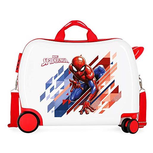 Marvel spiderman geo valigia per bambini 50 centimeters 34 rosso (rojo)