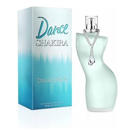 Shakira perfumes - dance diamonds di Shakira, eau de toilette da donna, fragranza floreale, fruttata e ambrata con bergamotto, lampone e violetta - 80 ml