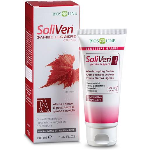 Soliven bios line soli. Ven gambe leggere crema 100 ml