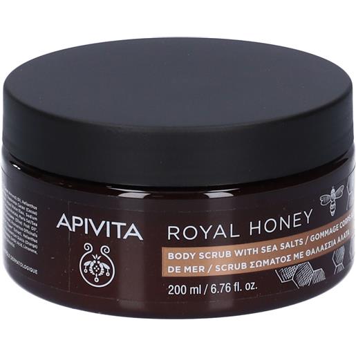 Apivita royal honey scrub corpo con sali marini 200 ml crema