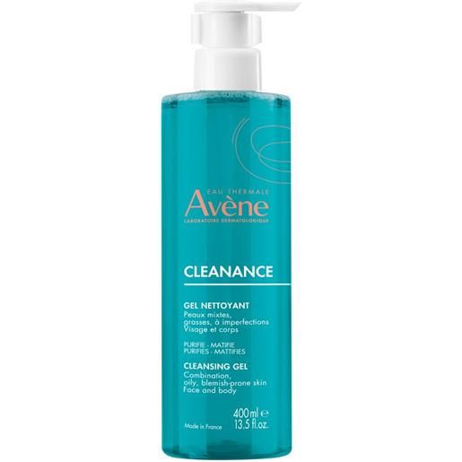 Cleanance eau thermale avène Cleanance gel detergente purificante - anti-imperfezioni e acne 400 ml detergente