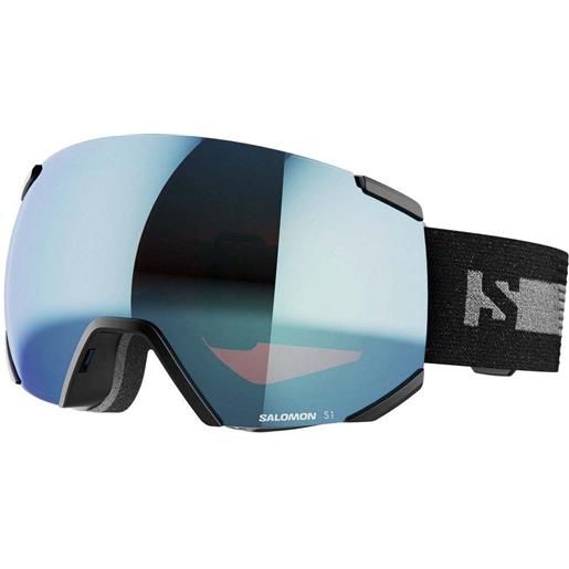 Salomon radium ml ski goggles nero light blue/cat 2