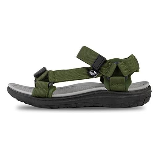 Lakeland Active sandali da uomo stonethwaite regolabili, verde muschio, 44 eu