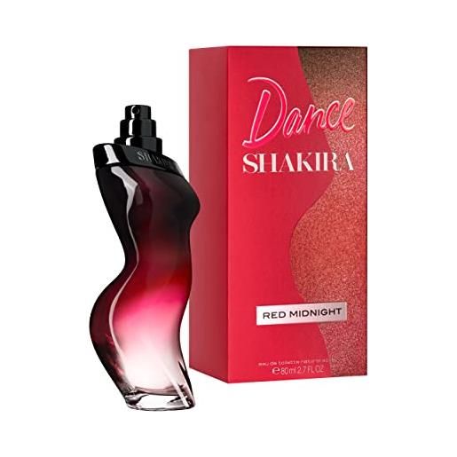 Shakira perfumes - dance red midnight di Shakira per donne, dolce ed audace - 80 ml