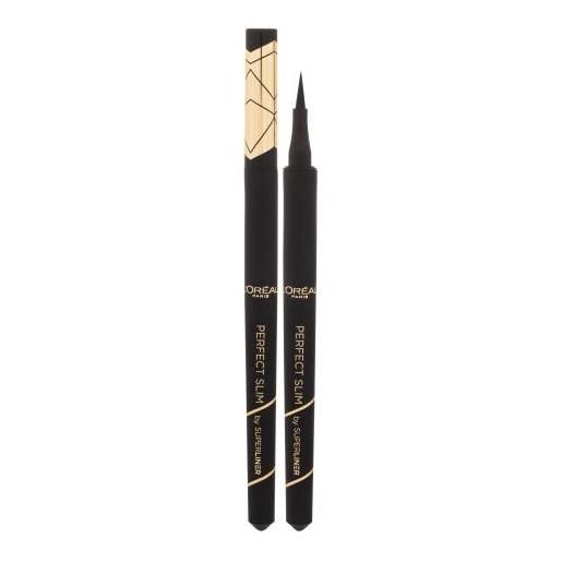 L'Oréal Paris super liner perfect slim waterproof waterproof eyeliner liner con punta fissa 0.28 g tonalità 01 intense black