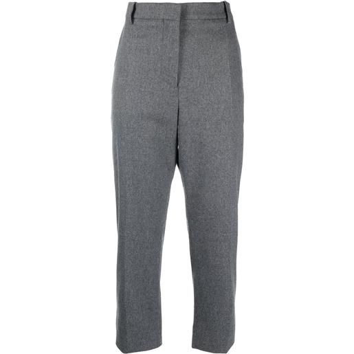 Marni pantaloni sartoriali crop - grigio