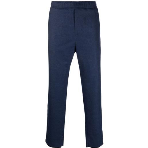 ETRO pantaloni con banda logo - blu