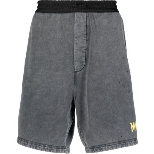 Dsquared2 shorts sportivi con stampa - grigio