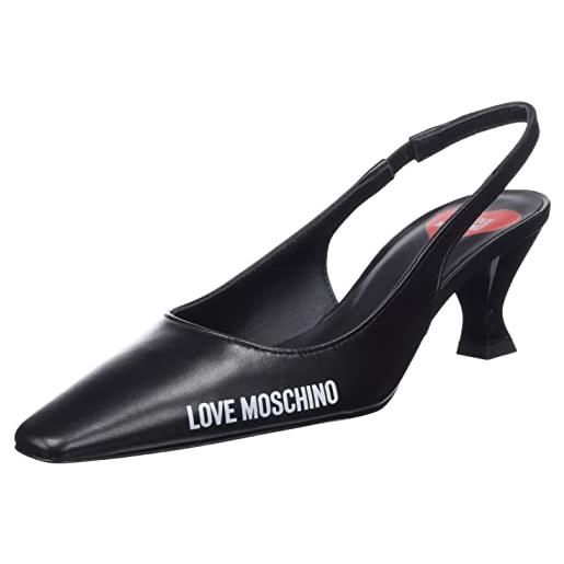 Love Moschino ja10185g1fie0, scarpe, donna, nero, 41 eu