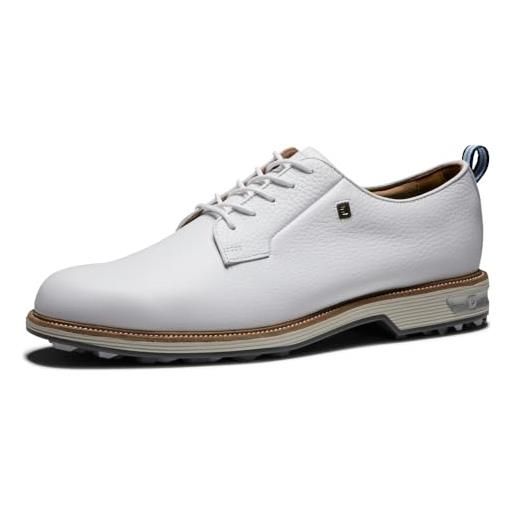 FootJoy campo serie premiere, scarpa da golf uomo, colore: bianco e grigio chiaro, 9.5 uk wide