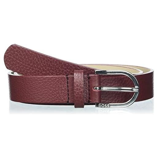 BOSS scarlet belt 2,5cm-g cintura, dark red606, 85 cm donna
