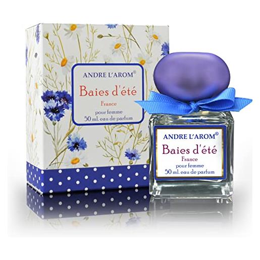 Andre l'arom - eau de parfum donna 50 ml - lunga durata 8-10 ore - prodotto della francia (baies d'été [agrumato])