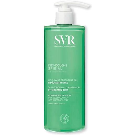 SVR spirial - deo douche gel detergente deodorante freschezza intensa, 400ml