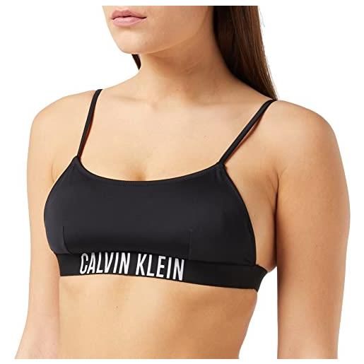 Calvin Klein bralette-rp parte superiore del bikini, pvh black, s donna