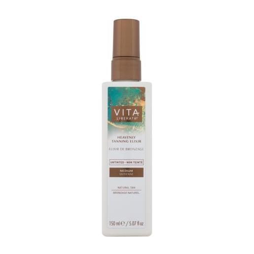 Vita Liberata heavenly tanning elixir untinted elisir incolore autoabbronzante 150 ml tonalità medium per donna