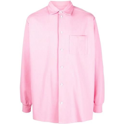 Jacquemus camicia con ricamo - rosa