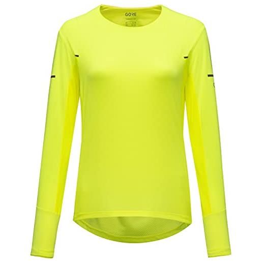 GORE WEAR gorewear vivid maglia a manica lunga donna, neon giallo, 36