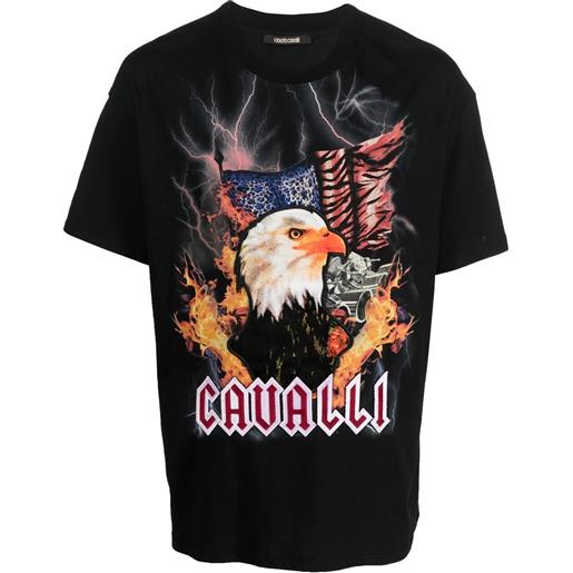 Roberto Cavalli t-shirt con stampa - nero