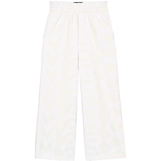 Marc Jacobs pantaloni sportivi monogram oversized - bianco