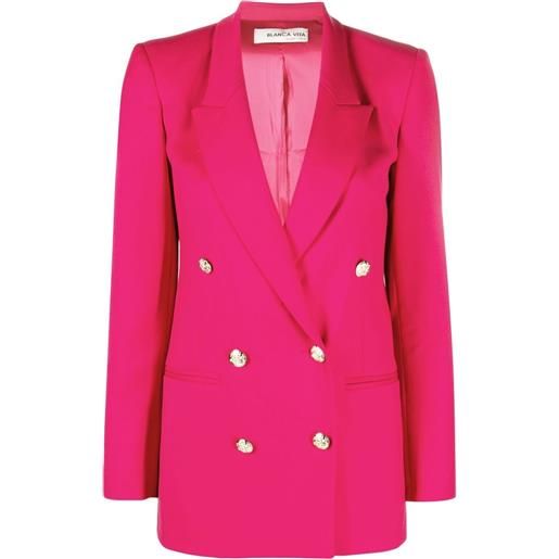 Blanca Vita blazer doppiopetto sophilia - rosa