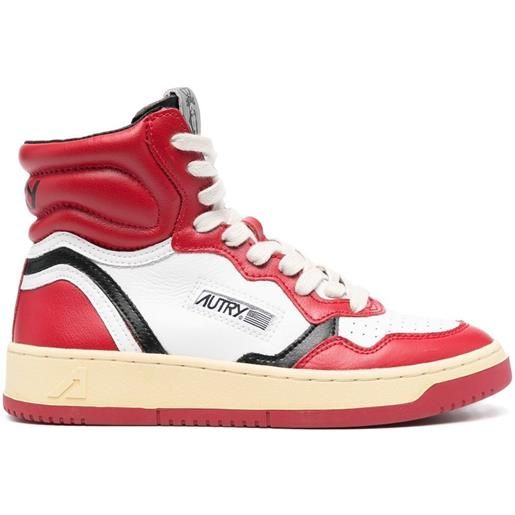 Autry sneakers alte con stampa - rosso
