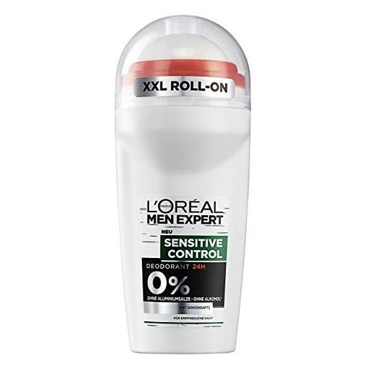L'Oréal Paris men expert l' oréal men expert hydra sensitive betulla succo deo roll on, confezione da 6 (6 x 50 ml)