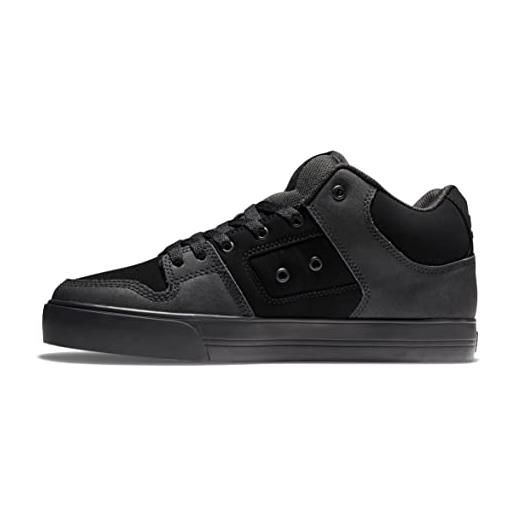 DC Shoes pure, scarpe da ginnastica uomo, nero/grigio/rosso, 38.5 eu