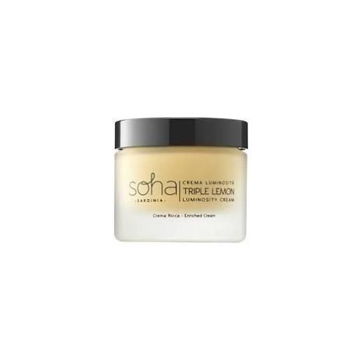 Soha sardinia crema luminosità triple lemon crema ricca 50ml