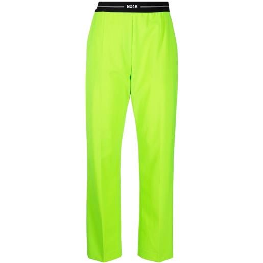 MSGM pantaloni sartoriali - verde