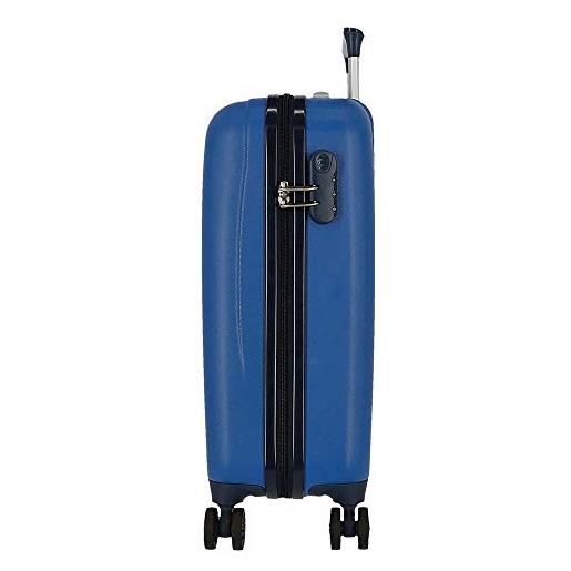 Disney mickey on the moon valigia da cabina blu 38 x 55 x 20 cm rigida abs chiusura a combinazione laterale 34 2 kg 4 ruote doppie bagaglio a mano