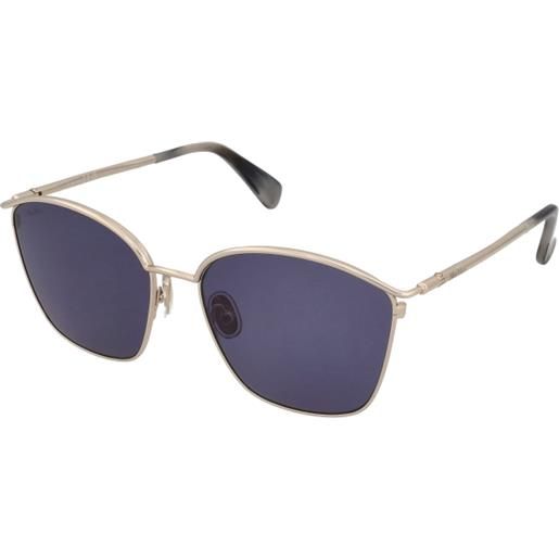 Max Mara design mm0043 63v | occhiali da sole graduati o non graduati | prova online | metallo | quadrati | oro | adrialenti
