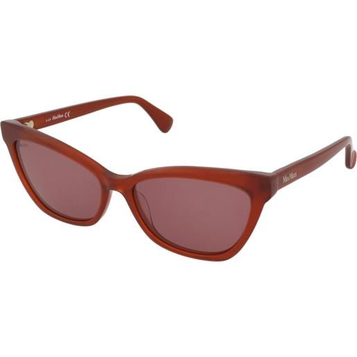 Max Mara logo5 mm0011 44s | occhiali da sole graduati o non graduati | prova online | plastica | cat eye | arancio | adrialenti