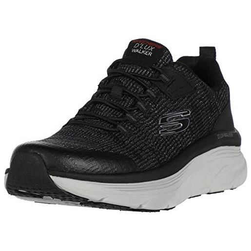 Skechers 232045 bkw, scarpe da ginnastica uomo, black white, 47.5 eu