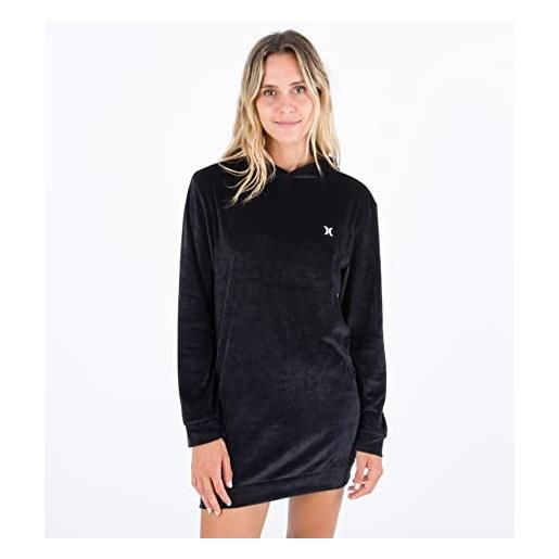 Hurley w oceancare poncho dress abito casual, caviale, xs donna
