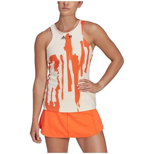 Adidas thebe magugu new york y-back sleeveless t-shirt arancione xs donna