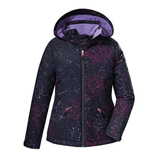 Killtec girl's giacca outdoor/giacca funzionale con cappuccio kow 197 grls jckt, coral pink, 140, 38512-000