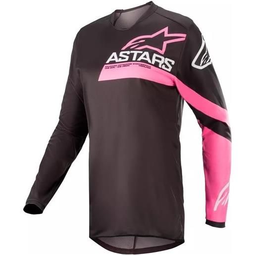ALPINESTARS maglia donna stella fluid chaser nero rosa - ALPINESTARS xl