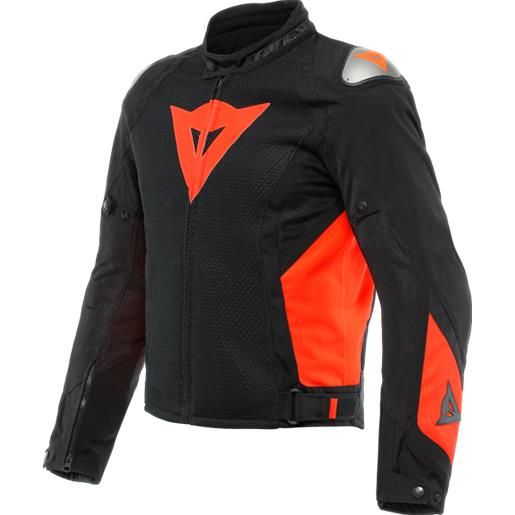 DAINESE giacca energyca air tex nero rosso fluo - DAINESE 46