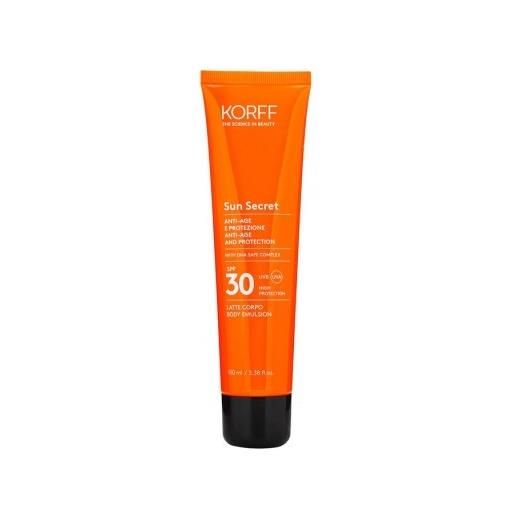 KORFF Srl korff sun secret fluid lotion protective anti age spf 30 100 ml