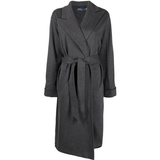 Polo Ralph Lauren cappotto con scollo a v - grigio