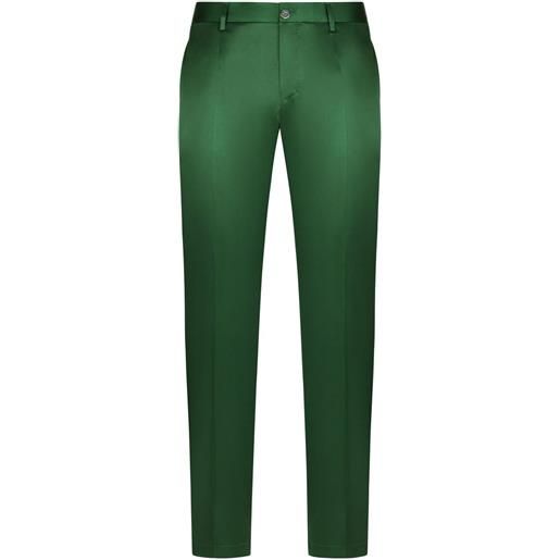 Dolce & Gabbana pantaloni sartoriali slim - verde