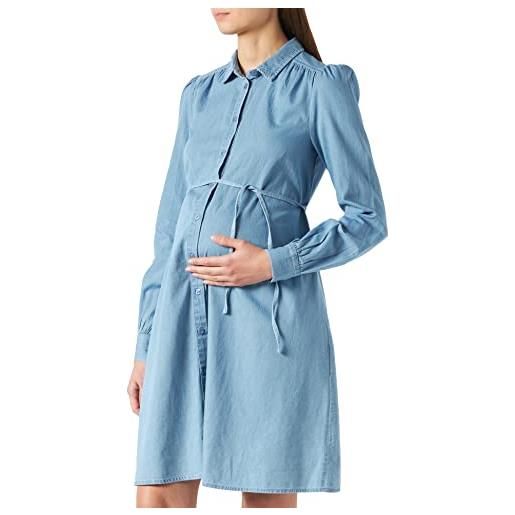 Noppies dress nursing long sleeve kaly vestito, acid blue-p538, 50 donna