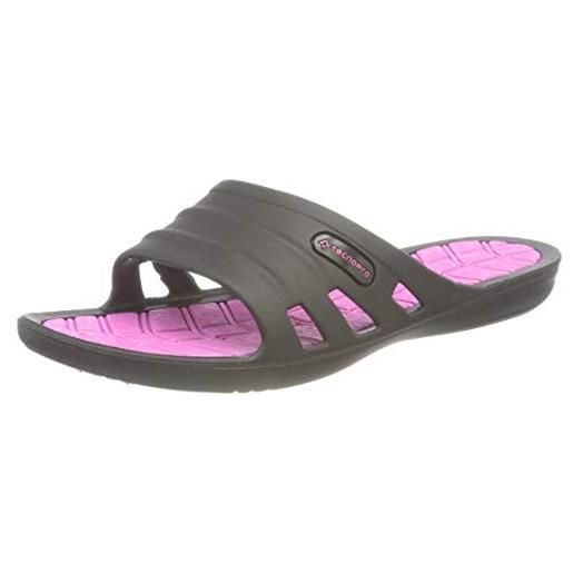 TECNOPRO slide shui, scarpe da ginnastica donna, schwarz/pink, 36 eu