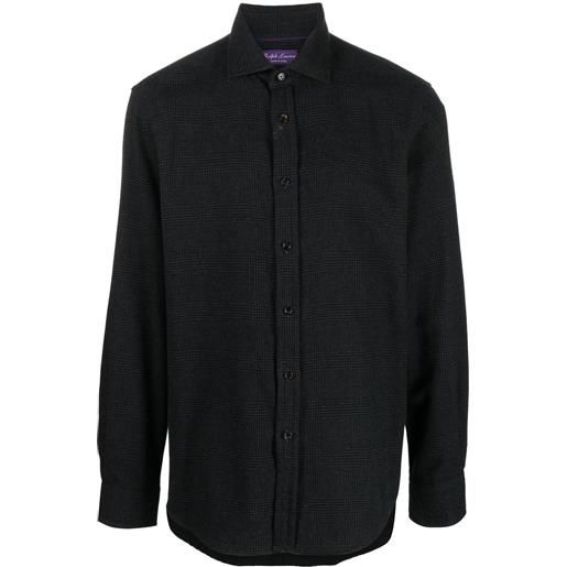 Ralph Lauren Purple Label camicia tartan - grigio