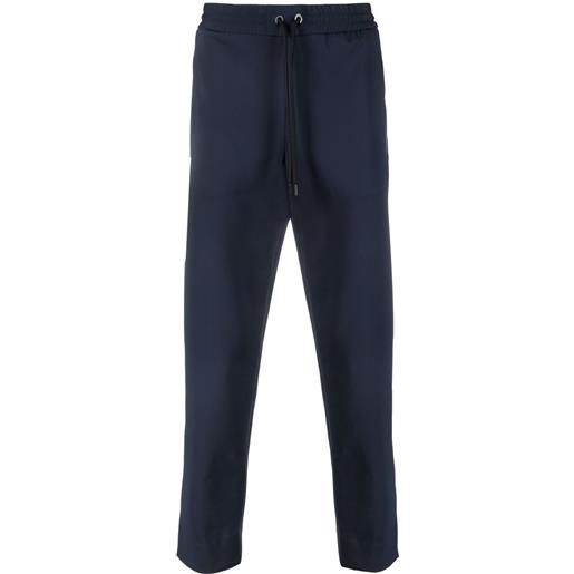 Moncler pantaloni sportivi crop - blu